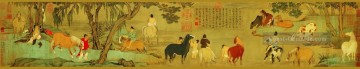  chinesische - Zhao Mengfu pferd Baden Chinesische Kunst